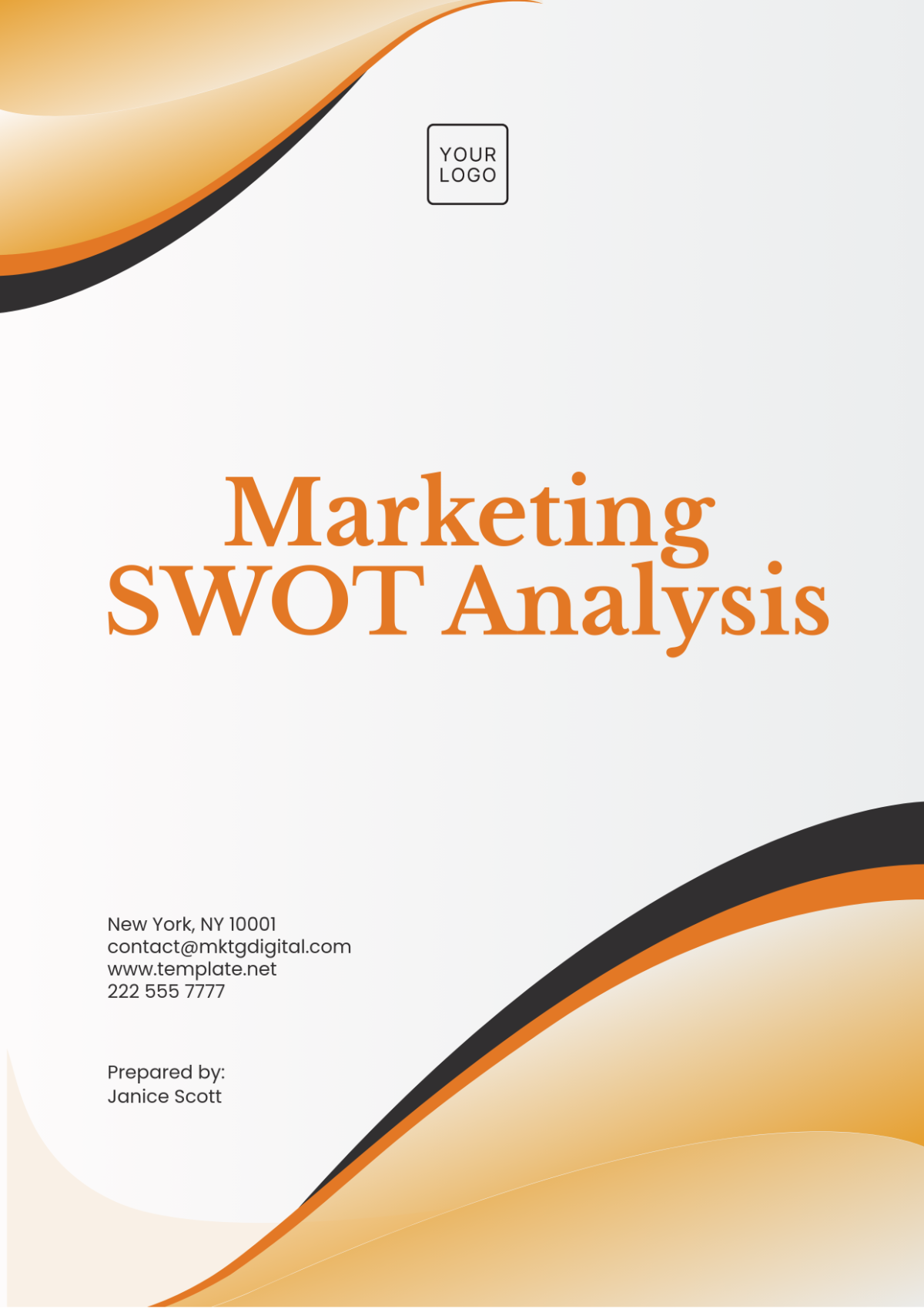 Free Marketing SWOT Analysis Template to Edit Online