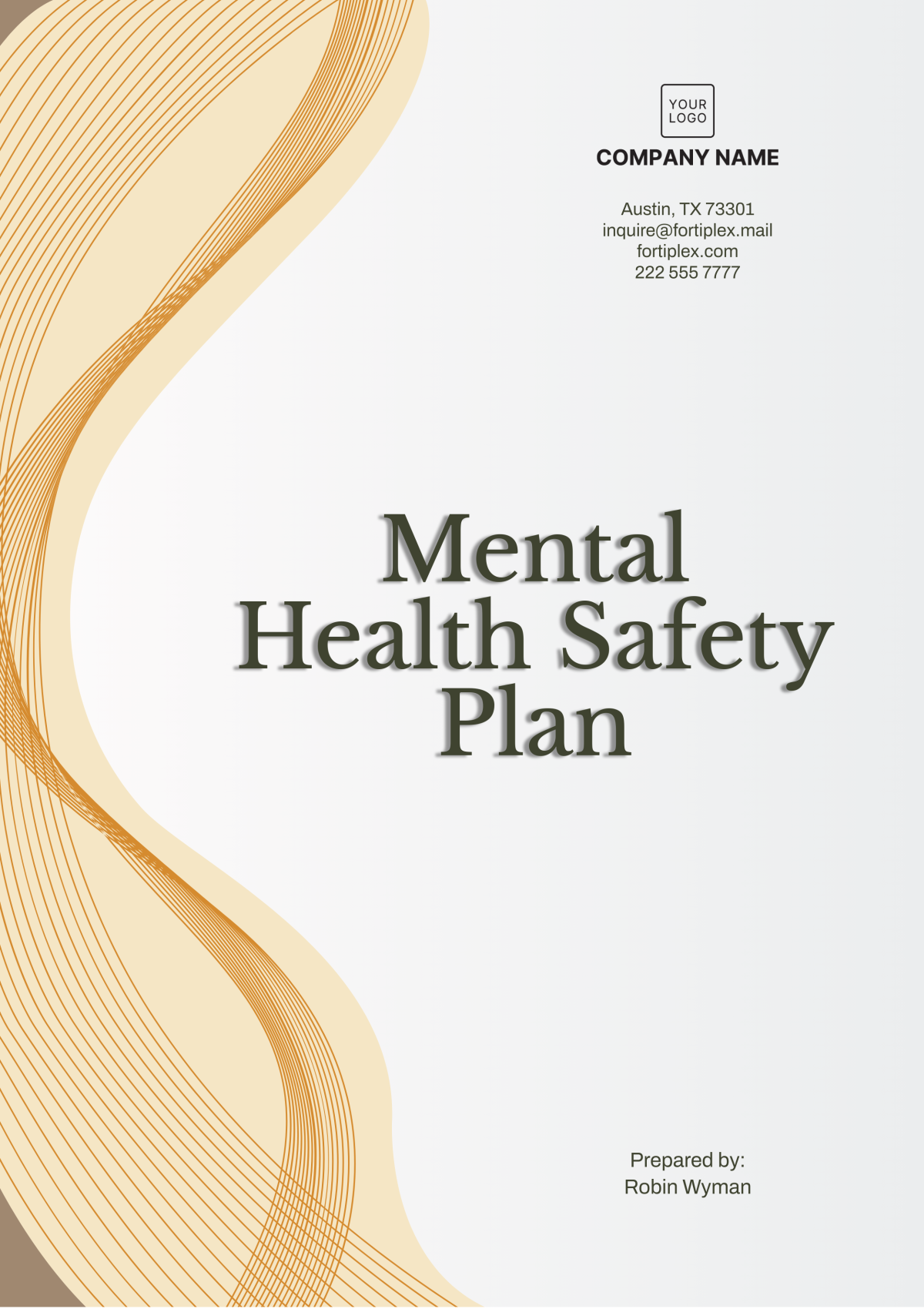 Free Mental Health Safety Plan Template to Edit Online