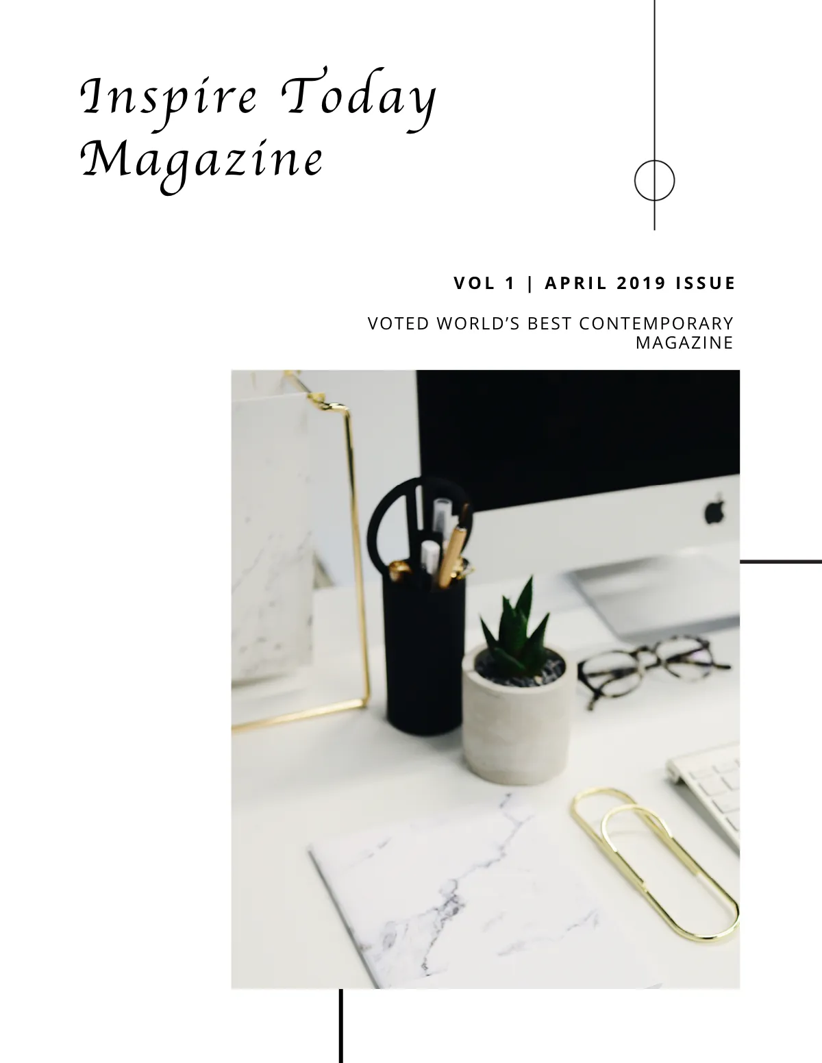 Minimalist Magazine Template
