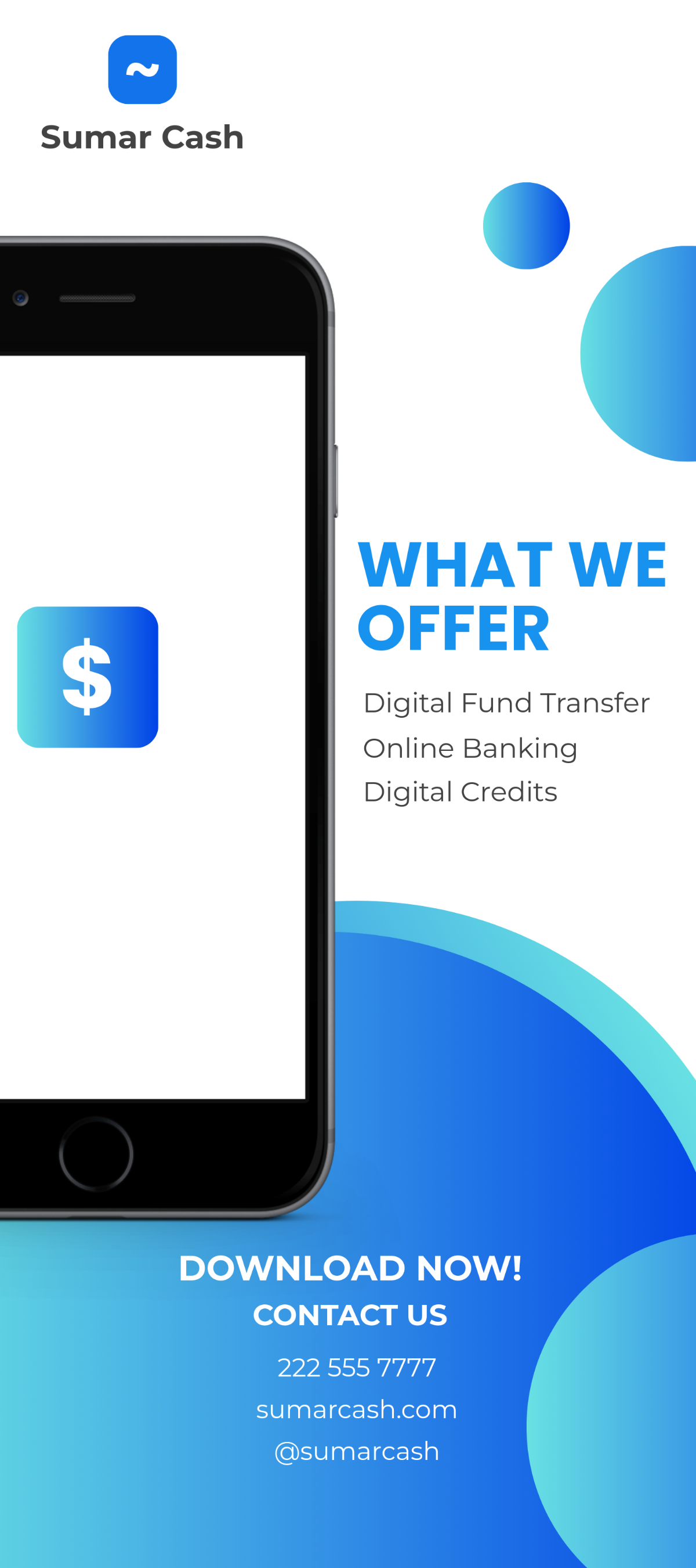 Free Mobile App Advertising Rack Card Template to Edit Online