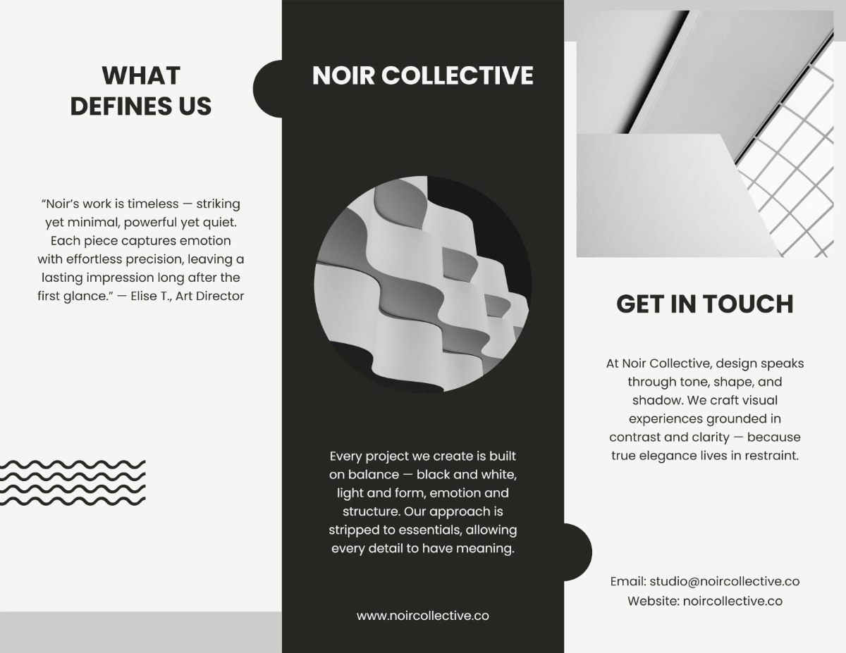 Monochrome Pamphlet Template