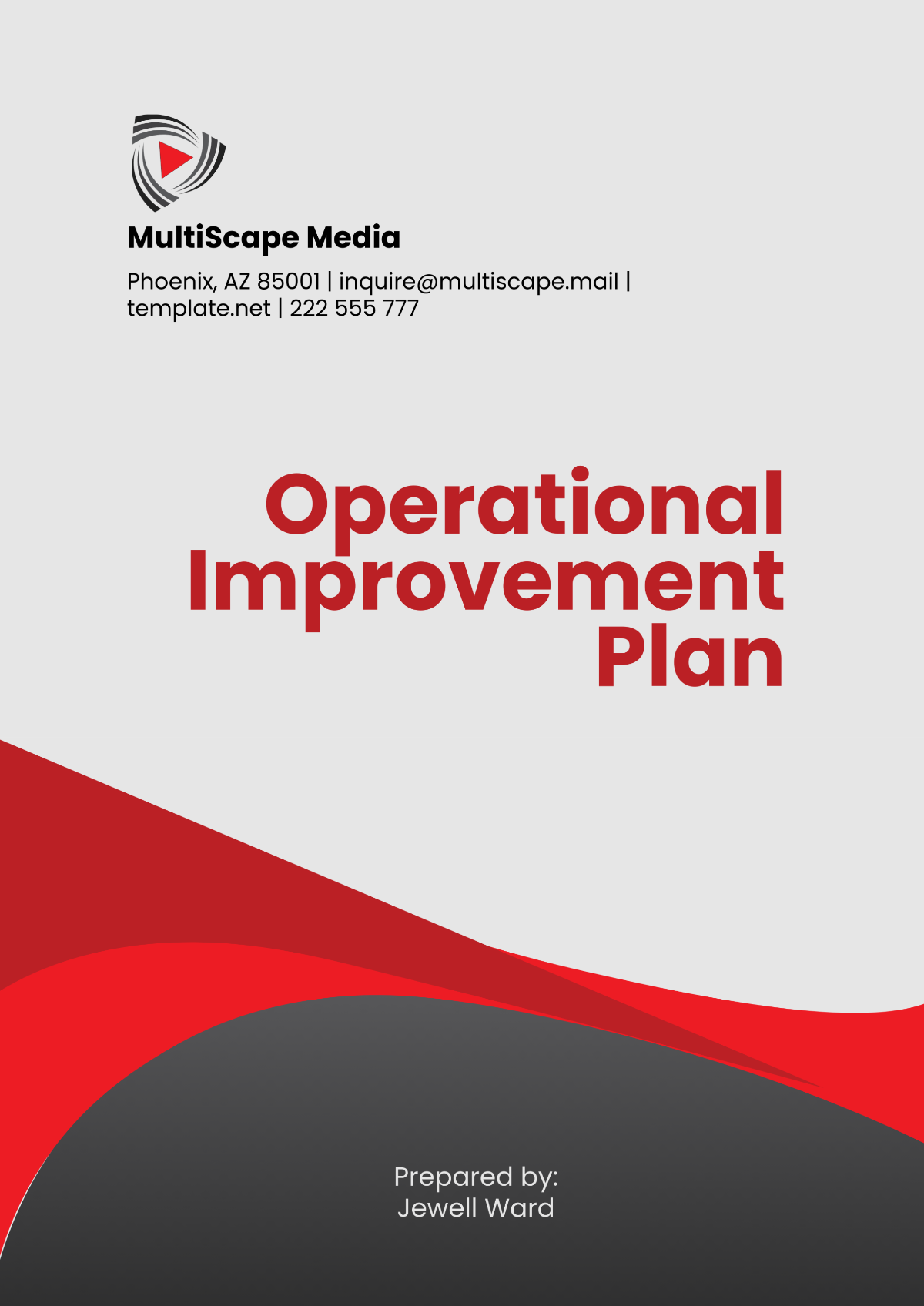 Free Operational Improvement Plan Template to Edit Online