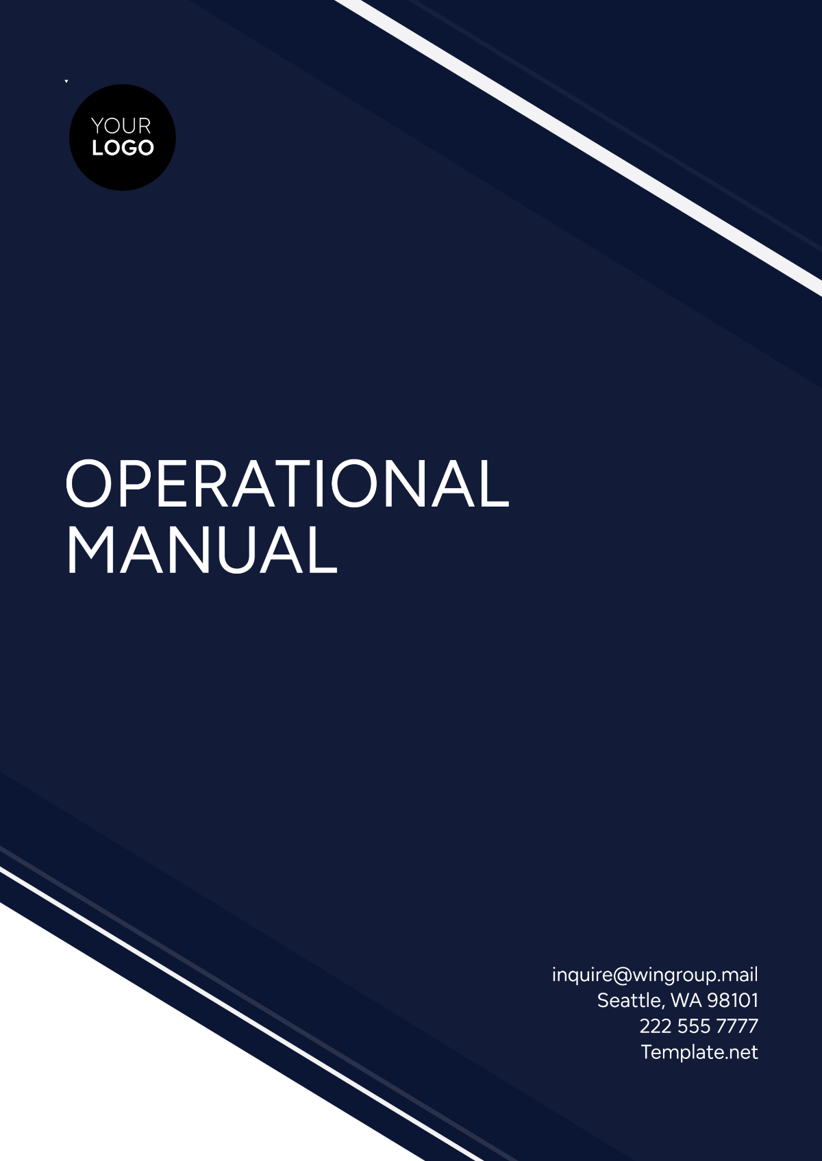 Free Operational Manual Template to Edit Online