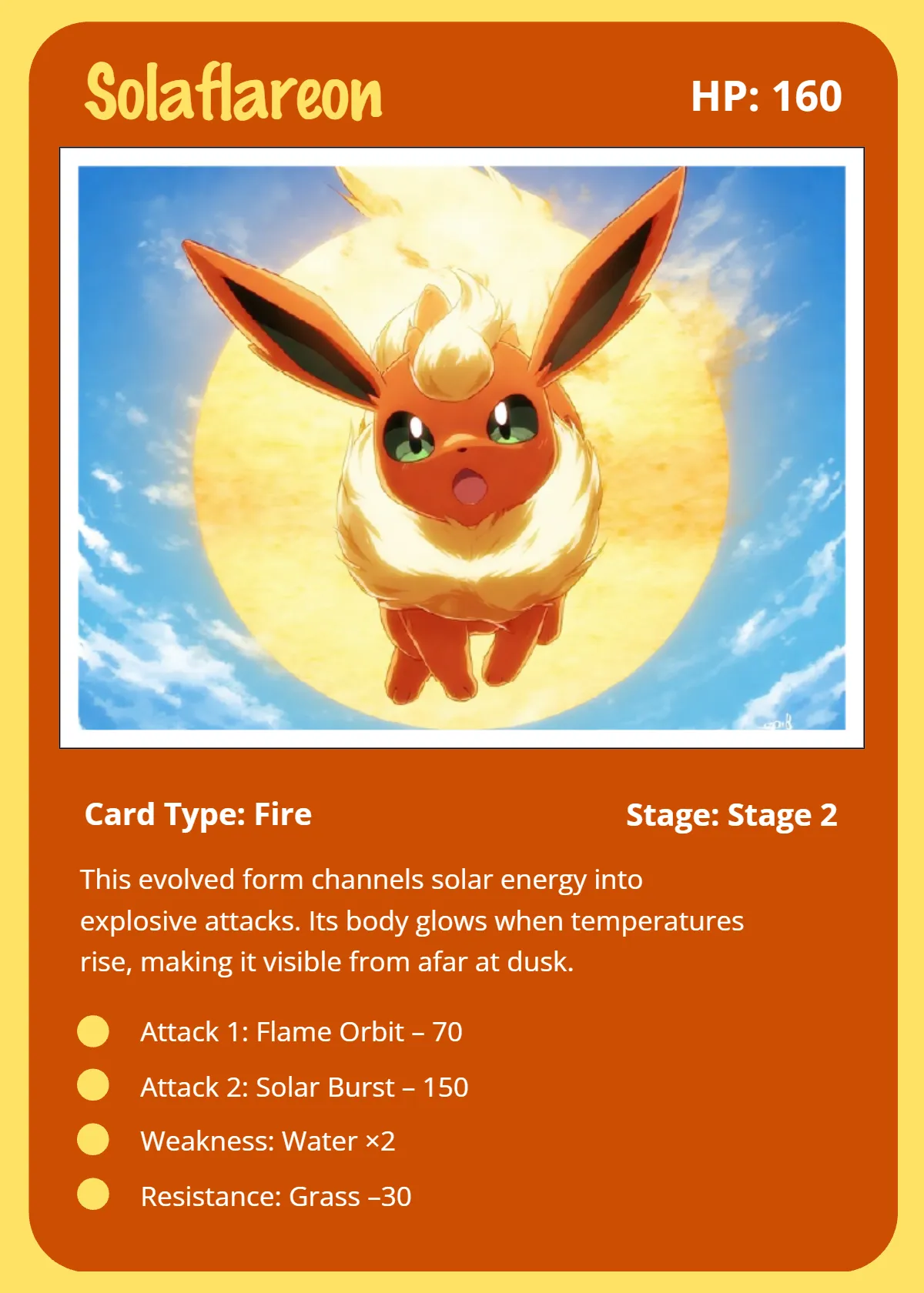 Pokemon Trading Card Template