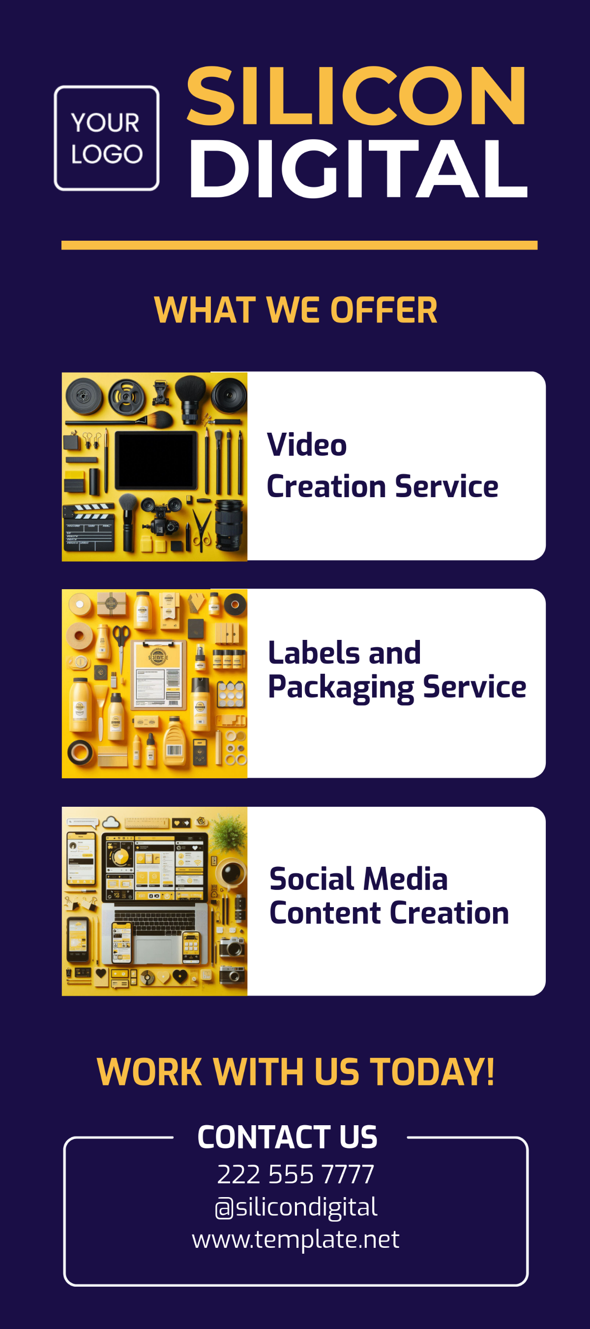 Free Product Advertising Rack Card Template to Edit Online