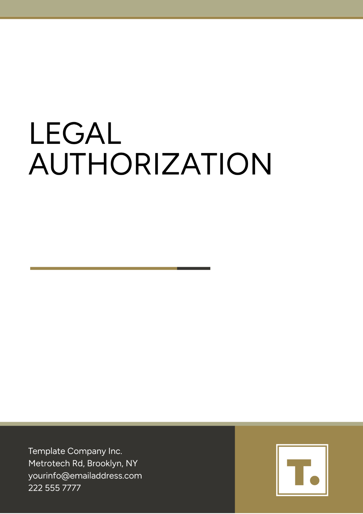 Professional Legal Authorization Template