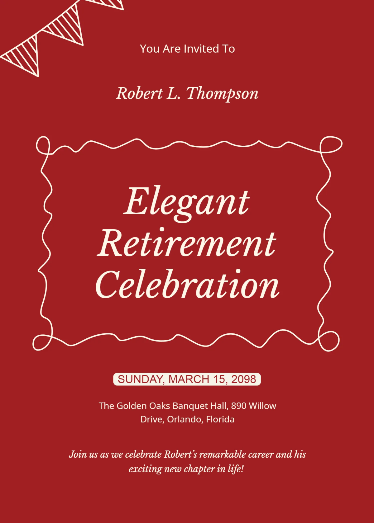 Free Retirement Party Invitation Template