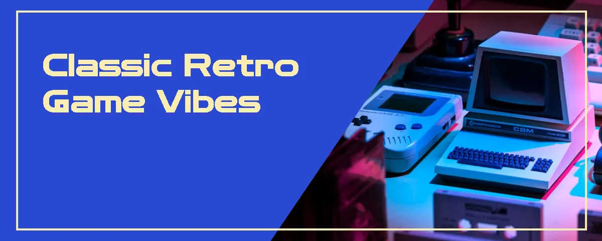 Retro Gaming Discord Banner Template