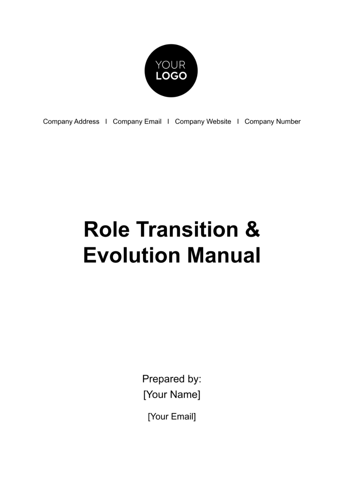 Free Role Transition & Evolution Manual HR Template to Edit Online