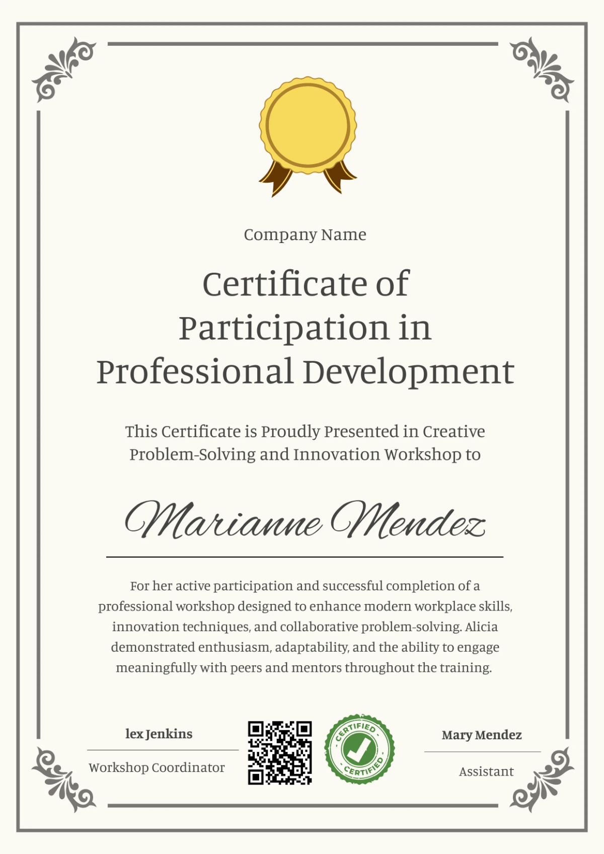 Free Sample Certificate of Employment Template to Edit Online