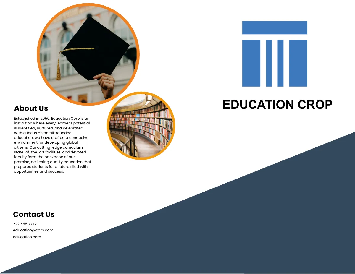 Free School Marketing and Promotional Brochure Template to Edit Online
