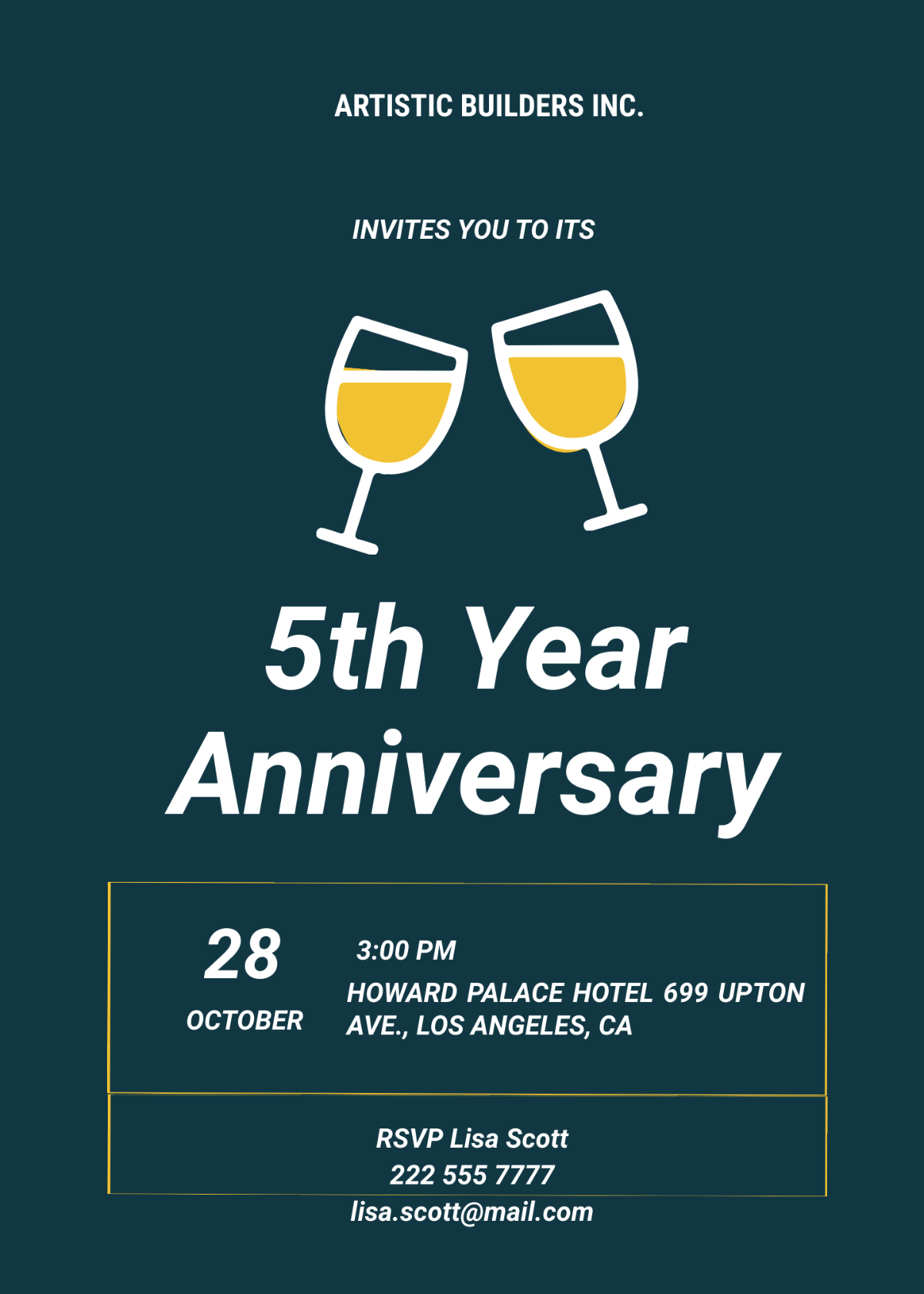 Simple Construction Invitation Template