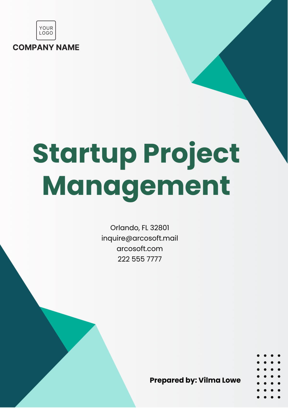 Free Startup Project Management Template to Edit Online