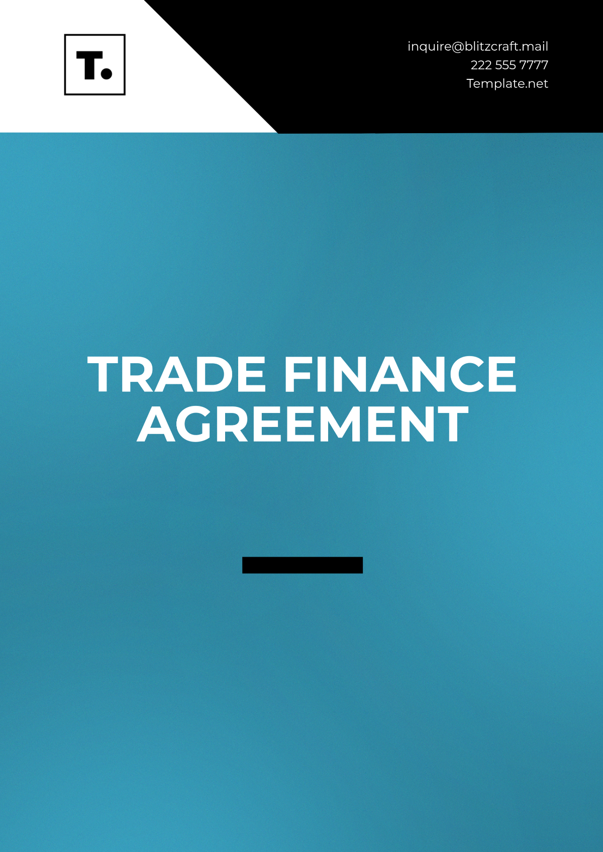 Free Trade Finance Agreement Template to Edit Online