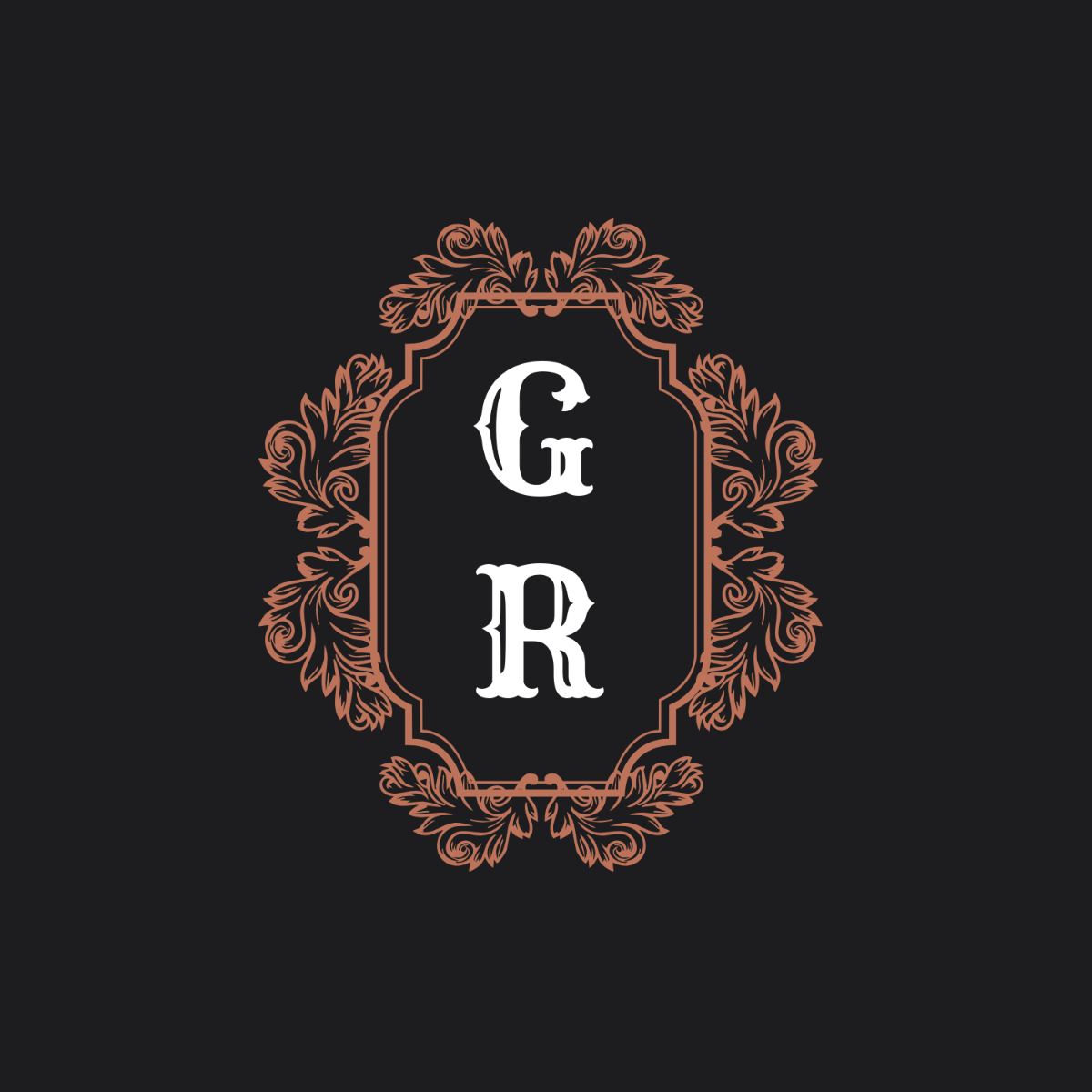 Vintage Monogram Template
